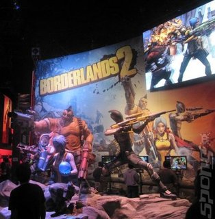 BIG! Borderlands 2 greeted visitors into the South Hall