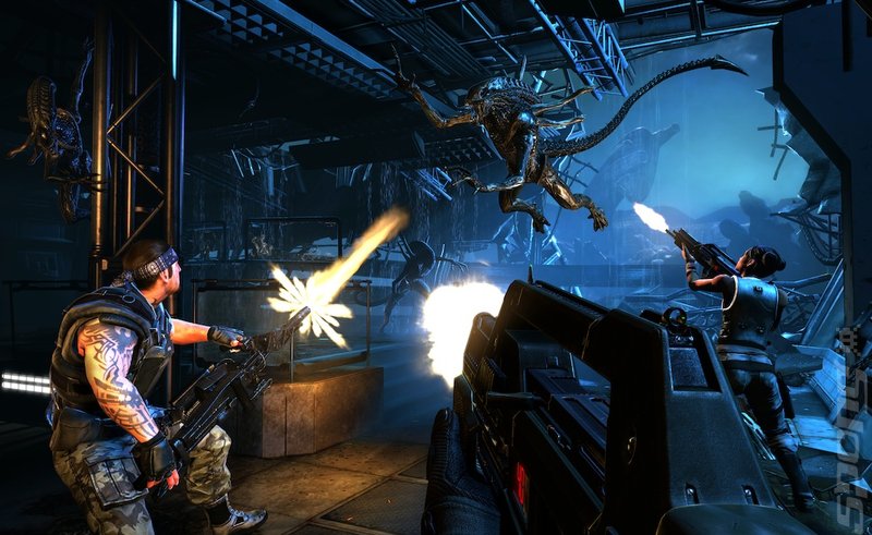 The Lighting of Aliens: Colonial Marines Editorial image