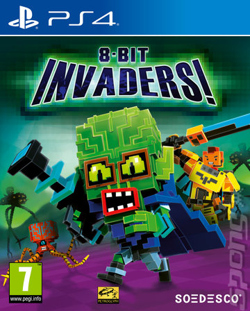 8-Bit Invaders - PS4 Cover & Box Art