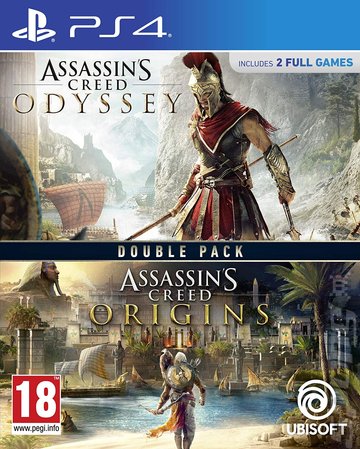 Assassin's Creed: Origins and Assassin's Creed: Odyssey Double Pack  - PS4 Cover & Box Art