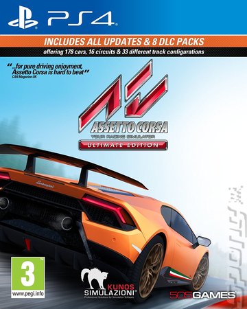 Assetto Corsa: Ultimate Edition - PS4 Cover & Box Art