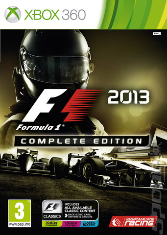 F1 2013: COMPLETE EDITION - Xbox 360 Cover & Box Art