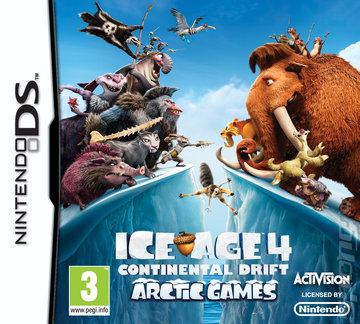 Ice Age 4: Continental Drift: Arctic Games - DS/DSi Cover & Box Art