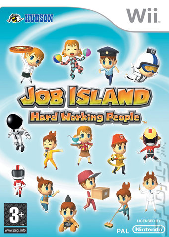 Job Island: Hard Working People - Wii Cover & Box Art