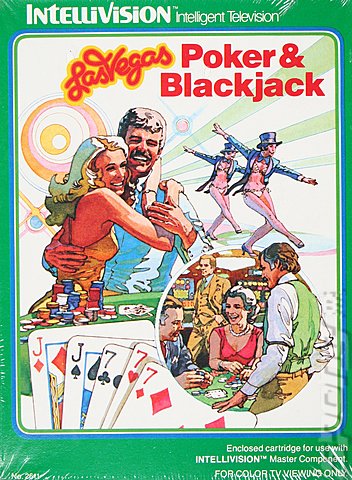 Las Vegas Poker and Blackjack - Intellivision Cover & Box Art