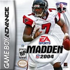 Madden NFL 2004 - GBA Cover & Box Art