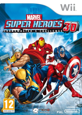 Marvel Superheroes 3D: Grandmaster�s Challenge - Wii Cover & Box Art