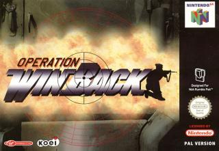 Operation Winback - N64 Cover & Box Art