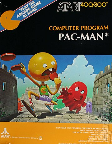 Pac-Man - Atari 400/800/XL/XE Cover & Box Art