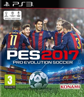 PES 2017 - PS3 Cover & Box Art