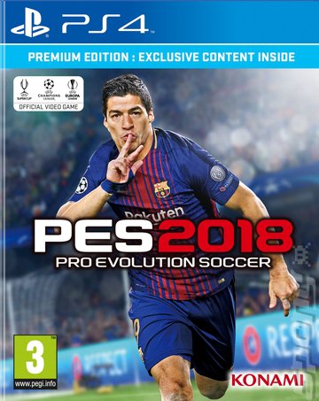 PES 2018 - PS4 Cover & Box Art