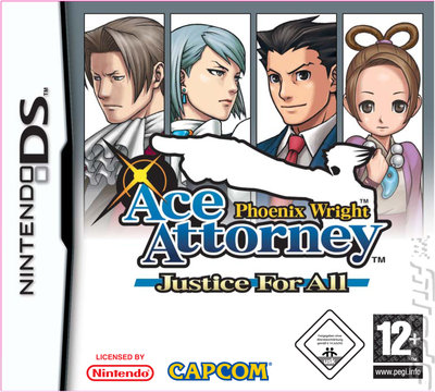 Phoenix Wright Ace Attorney: Justice For All - DS/DSi Cover & Box Art