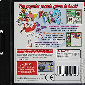 Puzzle Link 2 - Neo Geo Pocket Colour Cover & Box Art