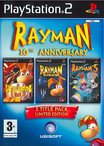 Rayman 10th Anniversary - PS2 Cover & Box Art