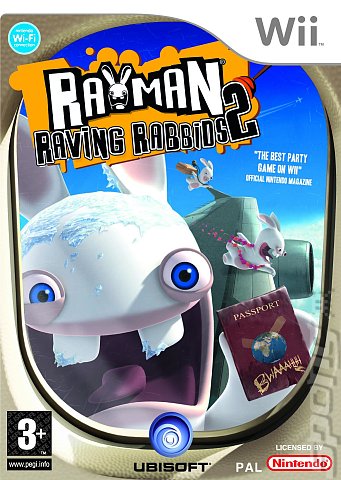 Rayman Raving Rabbids 2 - Wii Cover & Box Art