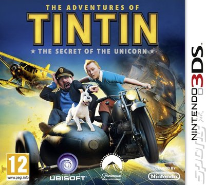 The Adventures Of Tintin: The Secret of the Unicorn The Game - 3DS/2DS Cover & Box Art