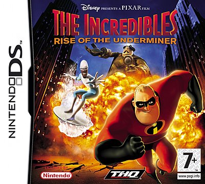 The Incredibles: Rise of the Underminer - DS/DSi Cover & Box Art
