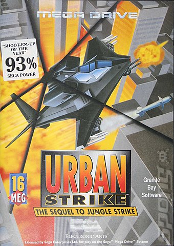 Urban Strike - Sega Megadrive Cover & Box Art