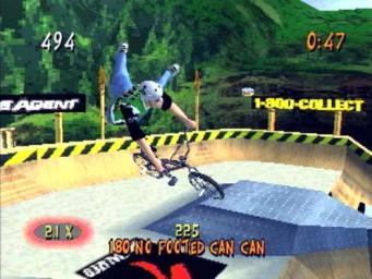 MTV Sports TJ Lavin's Ultimate BMX - PlayStation Screen