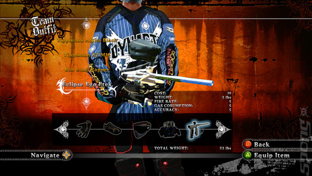 Millennium Series Championship Paintball 2009 - PS3 Screen