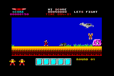 Rygar: Let's Fight - C64 Screen