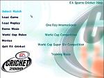 Cricket 2000 - PC Screen