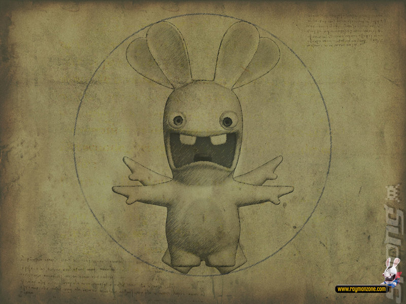 Rayman Raving Rabbids - Xbox 360 Artwork