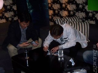 Yoshinori Kitase (left) and Hideki Imaizumi.