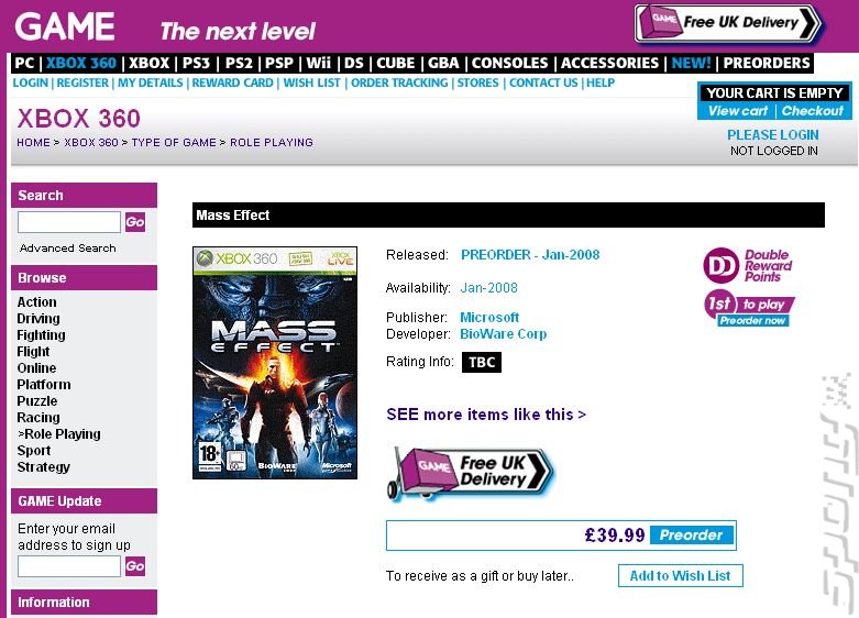 Mass Effect Slips Again News image