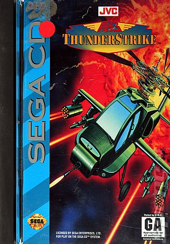 AH-3 ThunderStrike - Sega MegaCD Cover & Box Art
