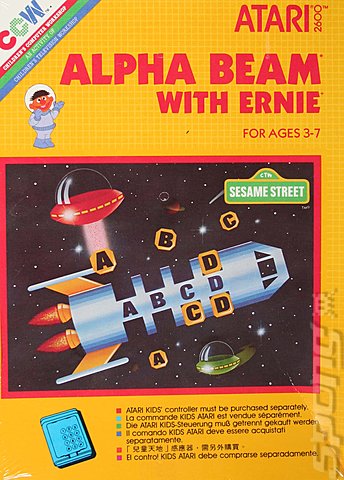 Alpha Beam With Ernie - Atari 2600/VCS Cover & Box Art