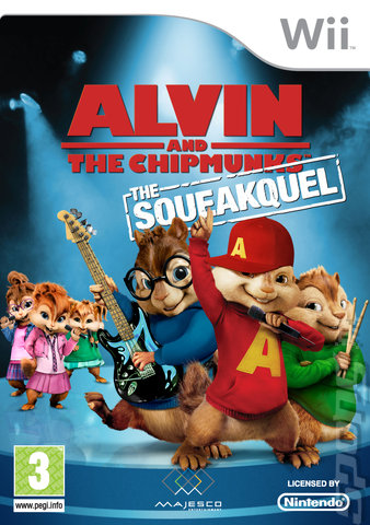 Alvin and the Chipmunks: The Squeakquel - Wii Cover & Box Art