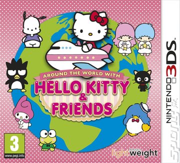 Around the World With Hello Kitty & Friends - 3DS/2DS Cover & Box Art
