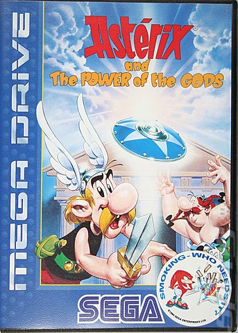 Asterix and the Power of the Gods - Sega Megadrive Cover & Box Art