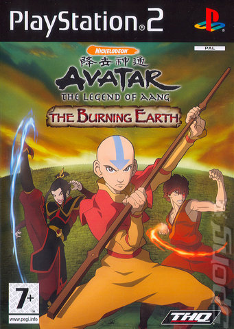 Avatar: The Legend of Aang - The Burning Earth - PS2 Cover & Box Art