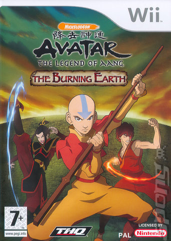 Avatar: The Legend of Aang - The Burning Earth - Wii Cover & Box Art