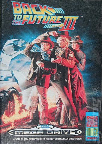 Back to the Future Part III - Sega Megadrive Cover & Box Art