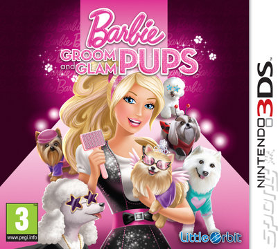 Barbie: Groom and Glam Pups - 3DS/2DS Cover & Box Art