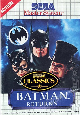 Batman Returns - Sega Master System Cover & Box Art