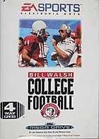Bill Walsh College Football - Sega Megadrive Cover & Box Art