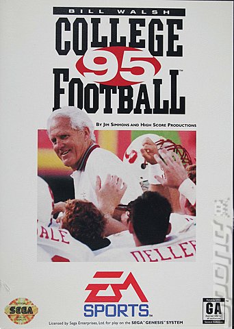 Bill Walsh: College Football 95 - Sega Megadrive Cover & Box Art