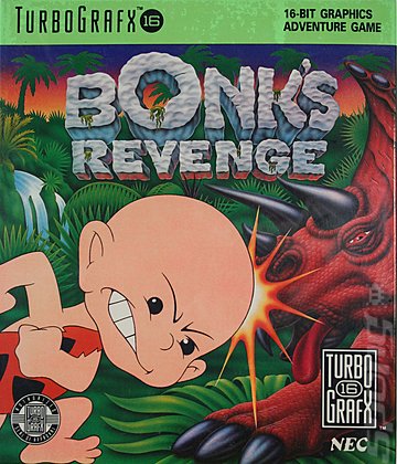 Bonk's Revenge - NEC PC Engine Cover & Box Art