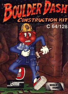 Boulder Dash Construction Kit - C64 Cover & Box Art
