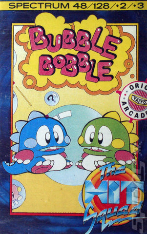 Bubble Bobble - Spectrum 48K Cover & Box Art