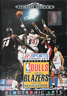 Bulls Versus Blazers and the NBA Playoffs (Sega Megadrive)