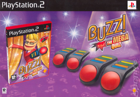 Buzz! The Mega Quiz - PS2 Cover & Box Art
