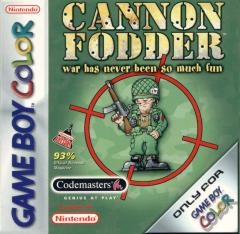 Cannon Fodder - Game Boy Color Cover & Box Art