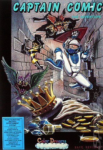The Adventures of Captain Comic - NES Cover & Box Art