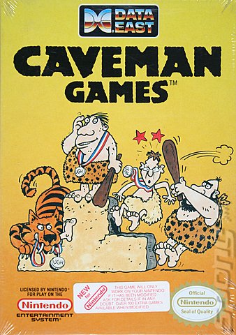 Caveman Games - NES Cover & Box Art