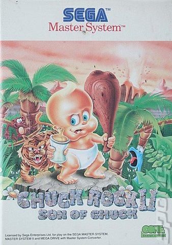 Chuck Rock II: Son of Chuck - Sega Master System Cover & Box Art